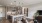 a kitchen with a white counter top and bar stools