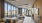 a room with couches and large windows